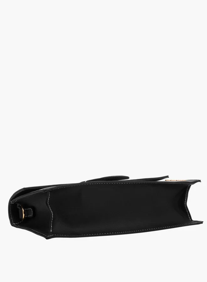 Flora Bella By Shoexpress Solid Shoulder Bag with Detachable Strap