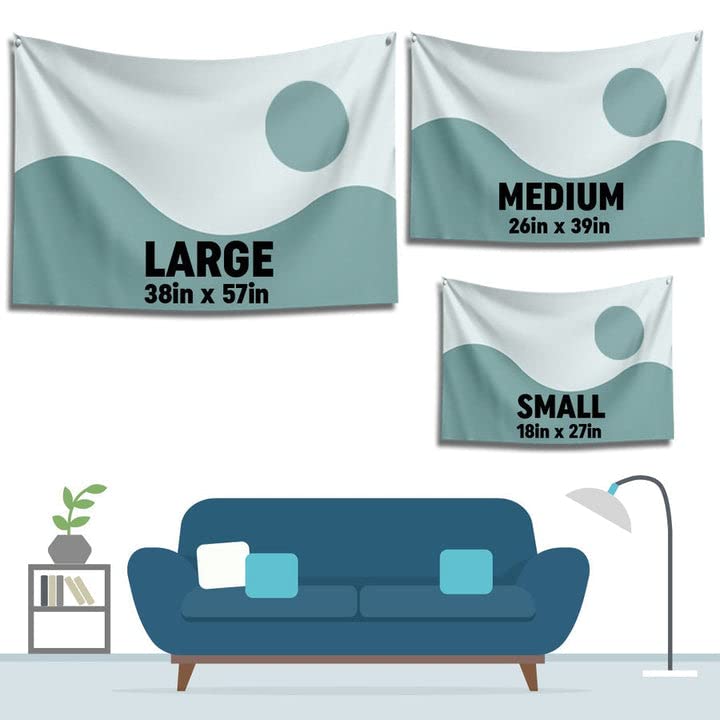LAMRON LAMRON Messi Argentina Legend Wall Hanging Fabric Flag for Living Room Home Dcor Basic 18 x 27 Inch  - Image 5