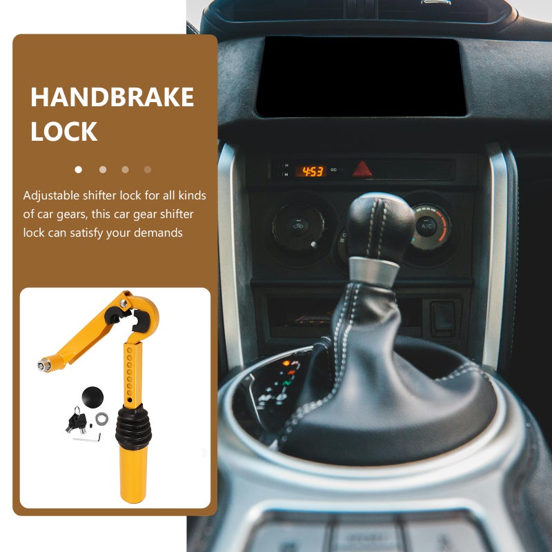 🚗 قفل عصا ناقل الحركة مع ناقل حركة قابل للتعديل لتعزيز الحماية من السرقة - Image 5