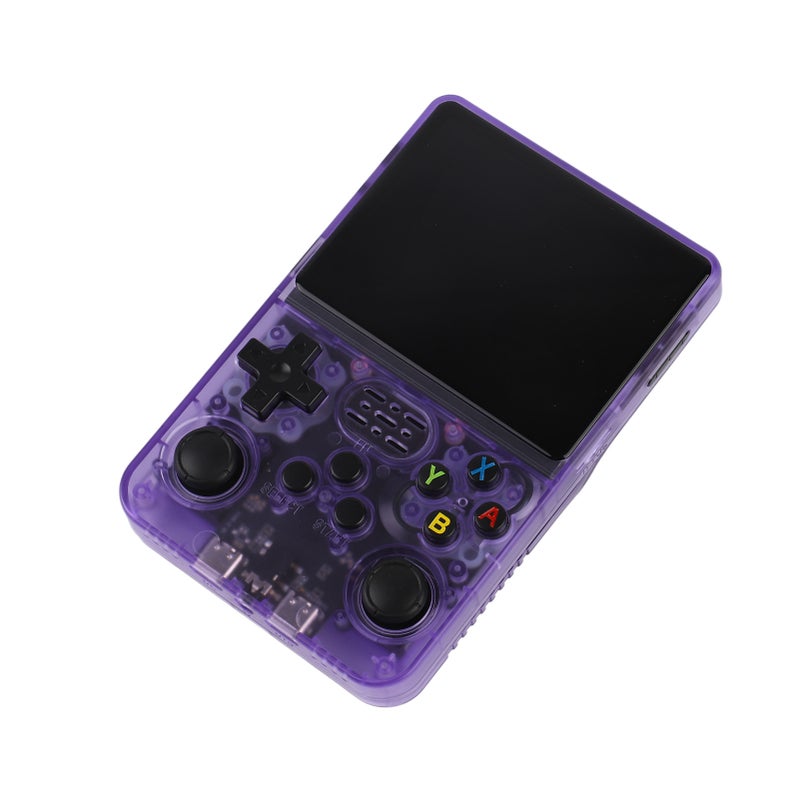 Handheld Retro Gaming Console 3.5 Inch Screen DDR3L 1GB Retro Video Game Console Transparent Purple - Image 1