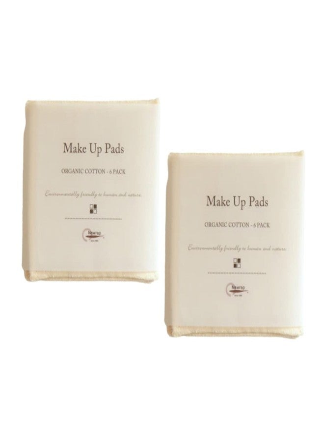Nawrap Organic Cotton Reusable Make-Up Pads, 12-Pack of Reusable Cotton Pads, Made in Japan - Image 1