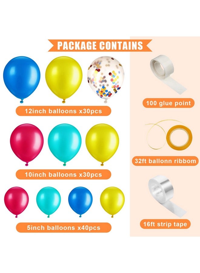 Zhanmai 432 Pcs Circus Party Decorations Set Carnival Circus Balloon Garland Arch Kit Table Skirts 3 Tier Cupcake Stand Cupcake Wrappers Popcorn Boxes for Carnival Circus Birthday Halloween Party Decoration - Image 4