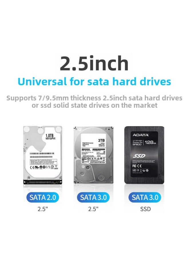 Mobile Hard Disk Box 2.5 Inch Usb3.0 Notebook Typec Mechanical Sata Solid State External Ssd Universal-Colour:Usb3.0 Brushed Version - Image 5