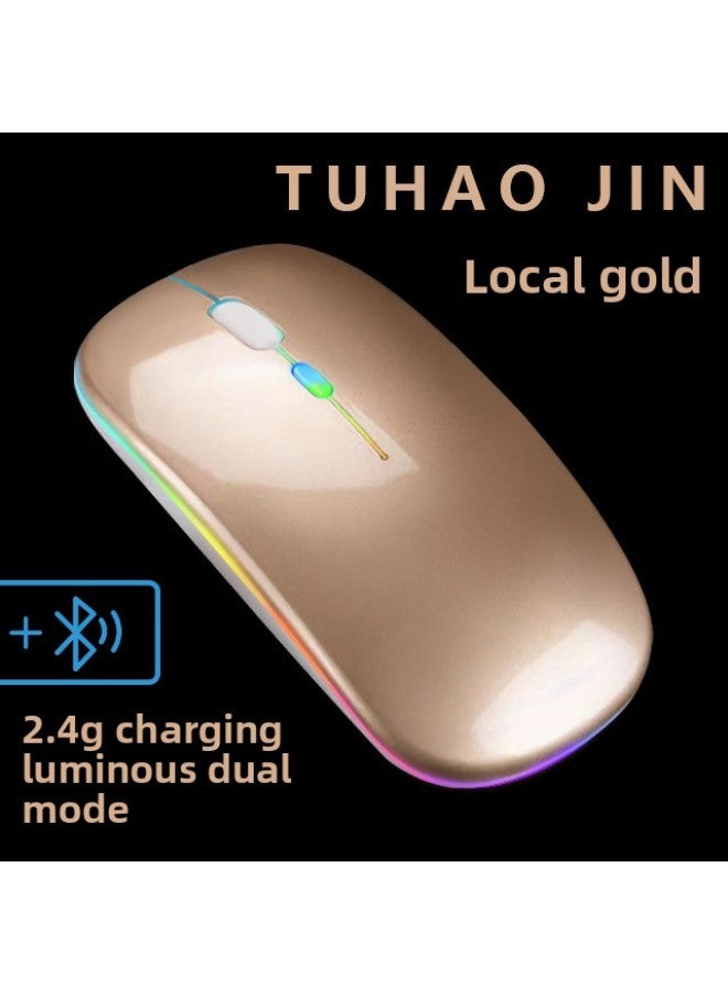 Loquat Direct Charging Single Mode Dual Mode Bluetooth Mute Mouse Suitable For Business Office-Color:Charging Single Mode White - Image 4