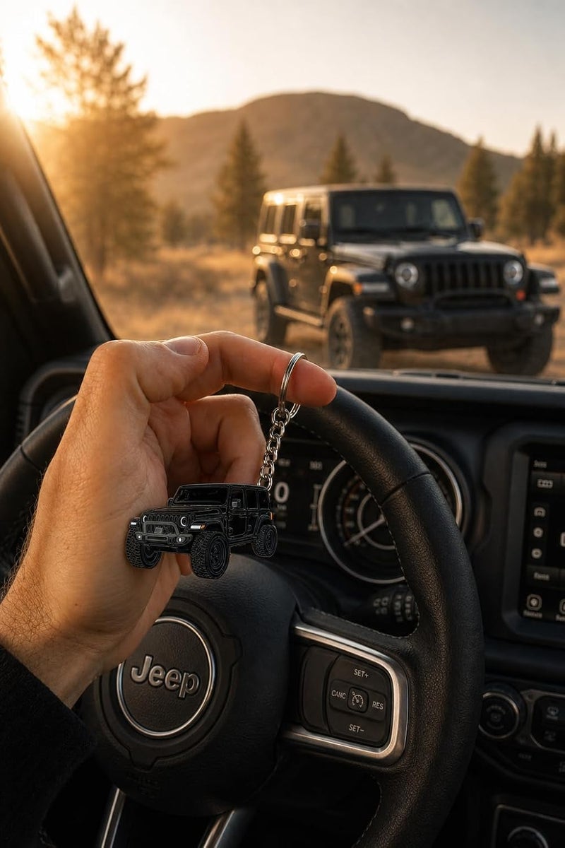 Jeep Wrangler Keychain - Officially Licensed Jeep Rubicon Accessories JL Key Chain JKU 2026 2025 - Image 5