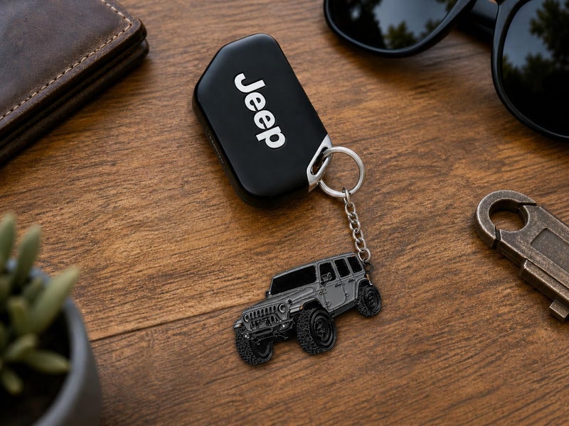 Jeep Wrangler Keychain - Officially Licensed Jeep Rubicon Accessories JL Key Chain JKU 2026 2025 - Image 2