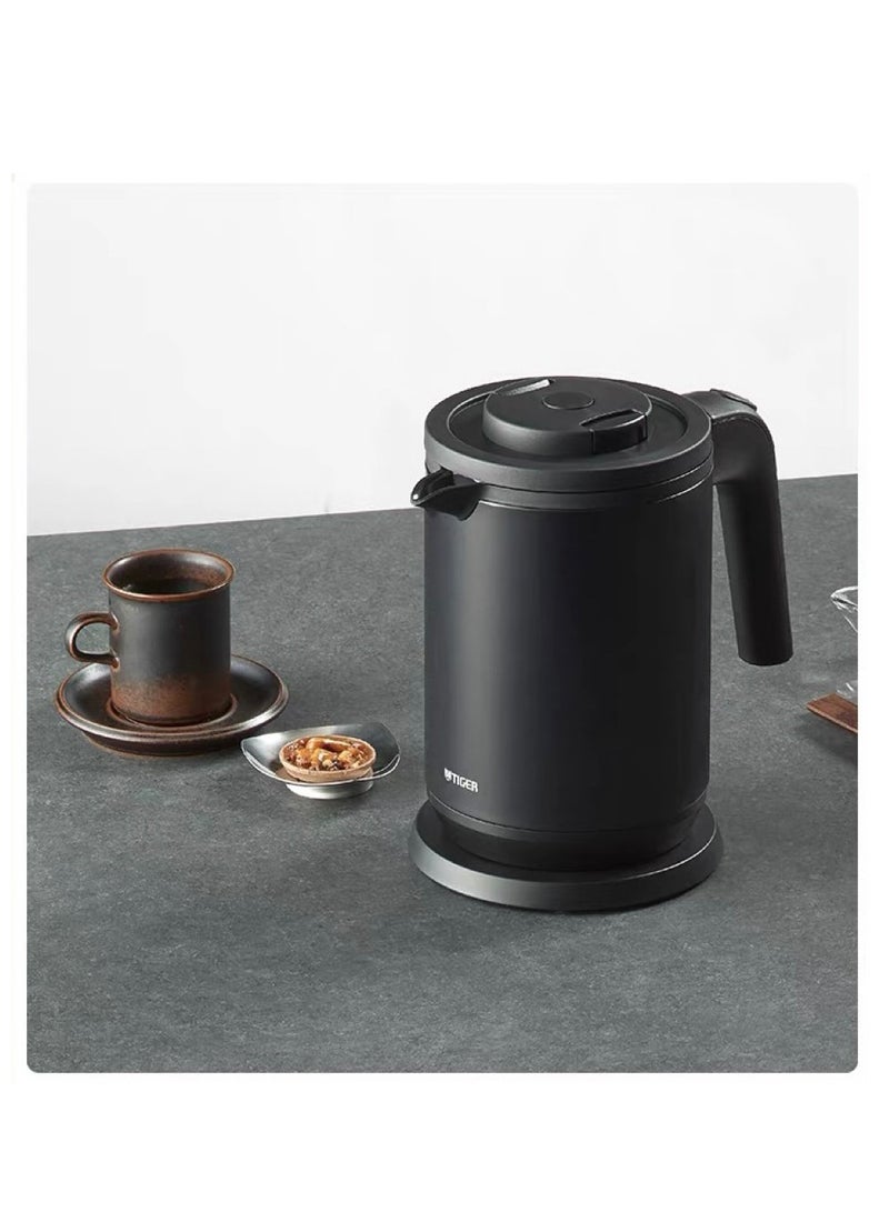 تايجر PCK-G10C Automatic Electric Kettle - Steamless, Ultra Quiet, Fast Boiling, 1 Liter Capacity for Home Use Black - Image 2