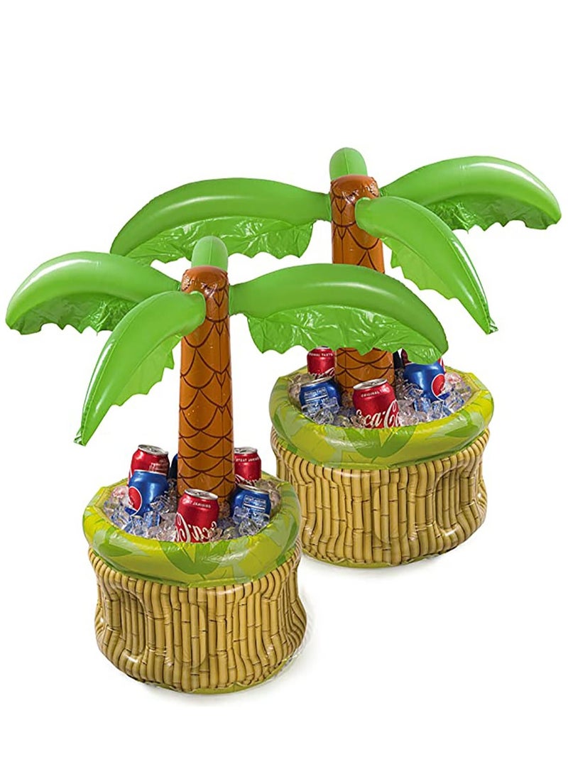 KASTWAVE Beverage Cooling Ice Bar 26 Inch Inflatable Cooler, Cooler for Parties, Party Supplies for Summer Party Decorations, Inflatable Palm Tree for Beach Pool Parties 1 Piece - Image 1