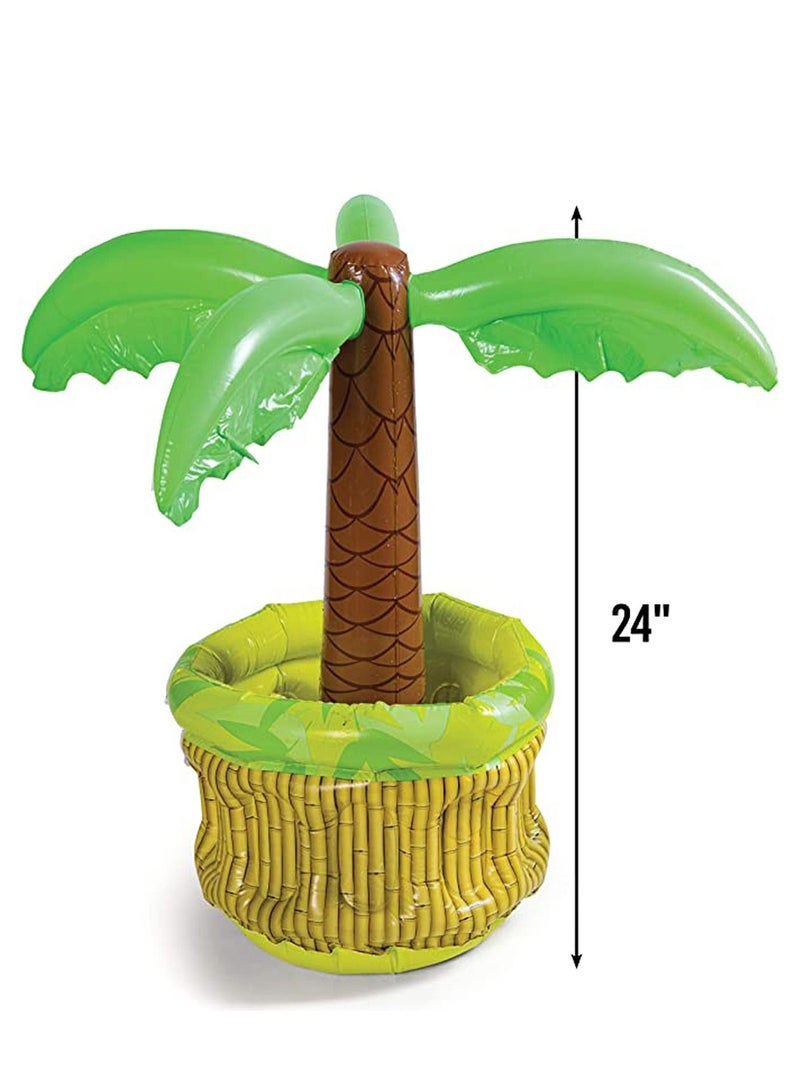 KASTWAVE Beverage Cooling Ice Bar 26 Inch Inflatable Cooler, Cooler for Parties, Party Supplies for Summer Party Decorations, Inflatable Palm Tree for Beach Pool Parties 1 Piece - Image 2