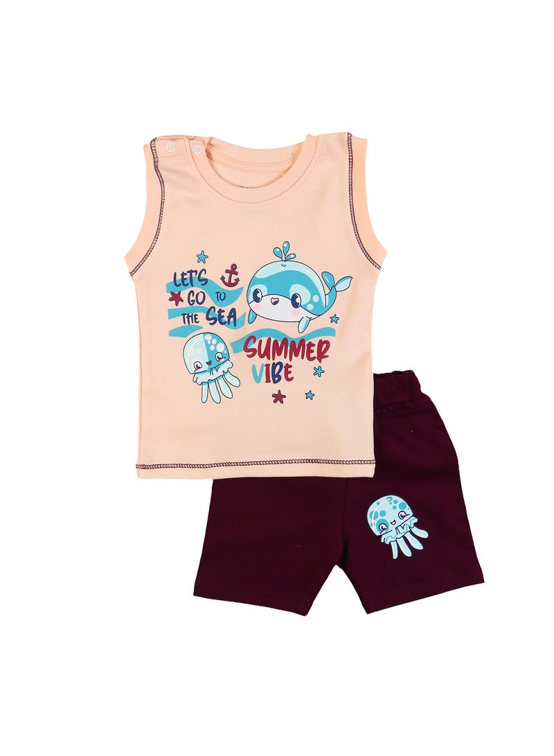 Zercon Summer Pajama Set for Newborn Babies  6282 - Image 1