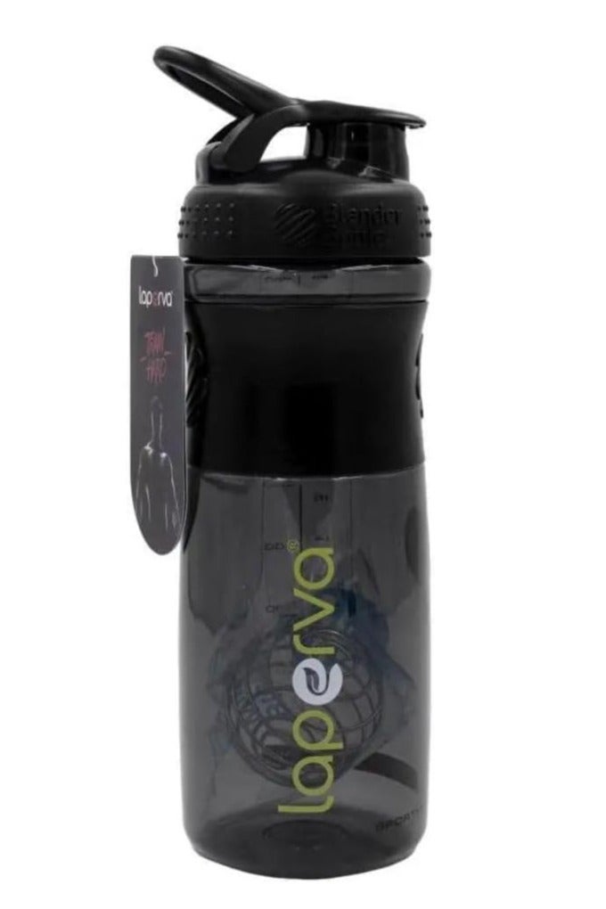 Laperva Sportmixer Shaker Bottle 700ml – BPA-Free, Leak-Proof Protein Shaker with Wire Whisk Ball – Odor & Stain Resistant – Black