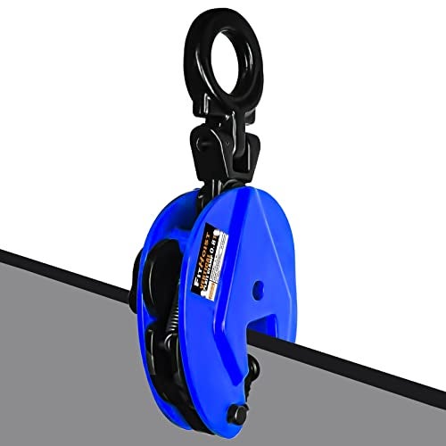 FITHOIST Vertical Plate Clamp 1760Lbs | 0.8 Ton Load Capacity Lifting Clamp | Jaw Opening 0.6 inch | Heavy Duty Plate Clamp for Lifting and Transporting - Image 1