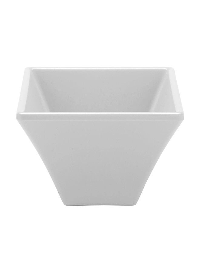 Get G.E.T. ML-278-W 8 oz. White Square Bowl, Break Resistant, Siciliano (Qty,1) - Image 3