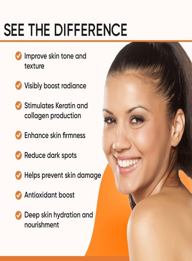 Gaudy Guru 100% PURE VITAMIN C SERUM FOR FACE, Anti Aging Serum with Hyaluronic Acid, Vitamin E, MSM, Aloe Vera, Jojoba Oil, Amino Blend, Hydrating Serum for Dark Spots, Fine Lines and Wrinkles, Skin Repair, Pore Clearing, Acne Scars, Organic Vegan Ingredients - DOUBLE SIZED (2 OZ) - Image 4