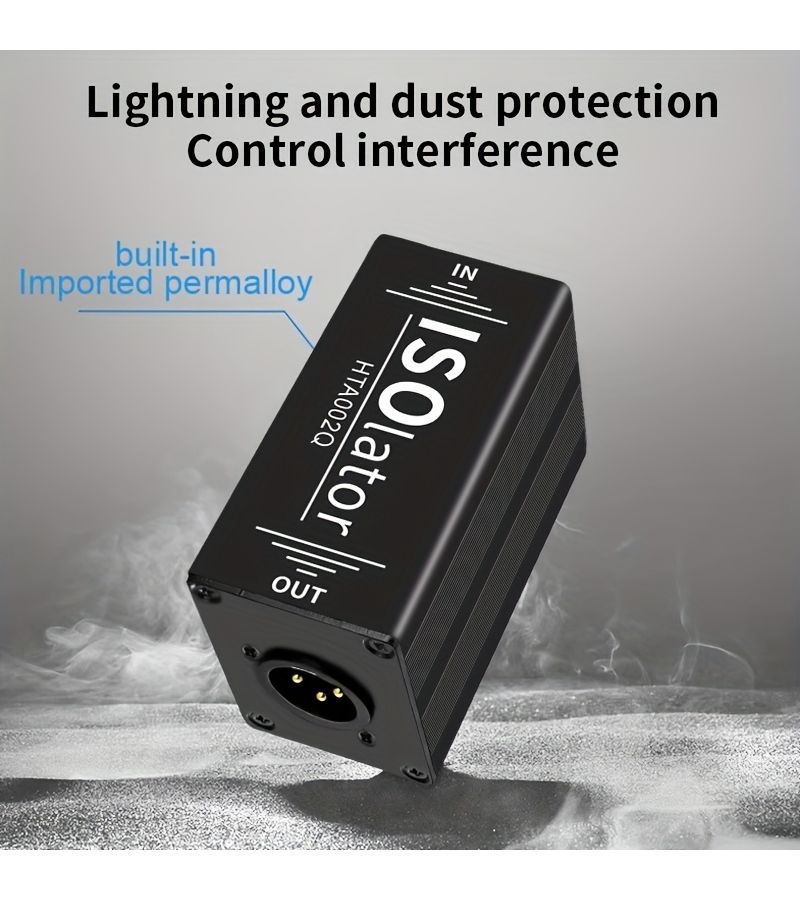 1بوصة Xlr 6.35 مم عازل ضوضاء صوتي لإلغاء مرشح الأرضي المشترك لجهاز الكمبيوتر - Image 2