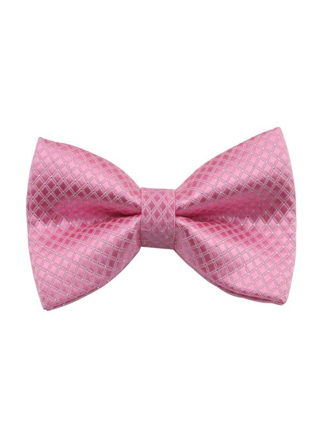 GUCHOL Boys Bow Tie Pocket Square Necktie - 3 Piece Set for Kids with Wedding Praty (Pink, 1-6 Year) - Image 4