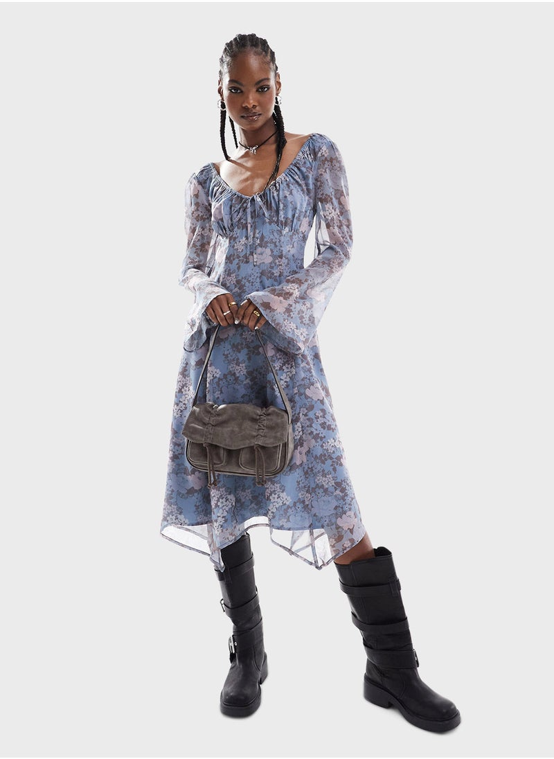 Reclaimed Vintage - Floral Printed Dress - Image 1