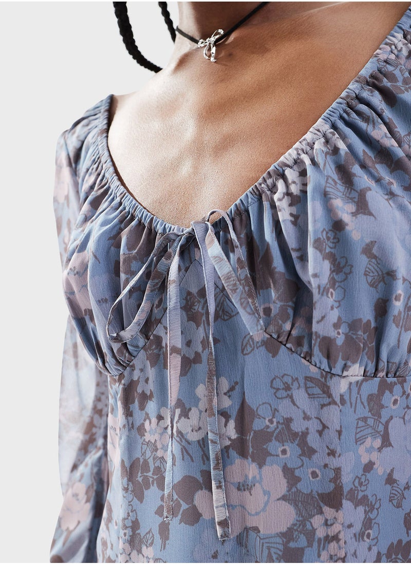 Reclaimed Vintage - Floral Printed Dress - Image 1