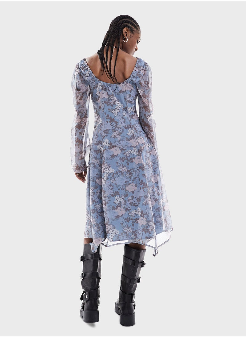 Reclaimed Vintage - Floral Printed Dress - Image 1