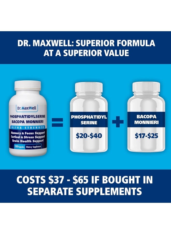 Dr. Maxwell Phosphatidylserine & Bacopa Monnieri, 300mg, 120 Capsules