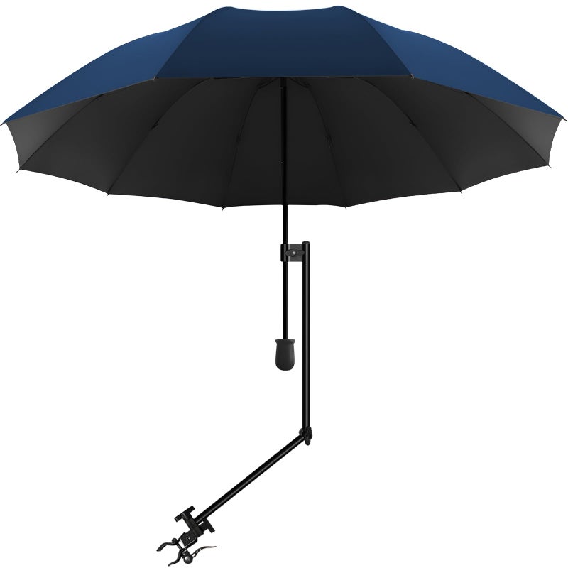 XLINGZA UPF 50 Beach Umbrella with Adjustable Universal Clamp - Image 2