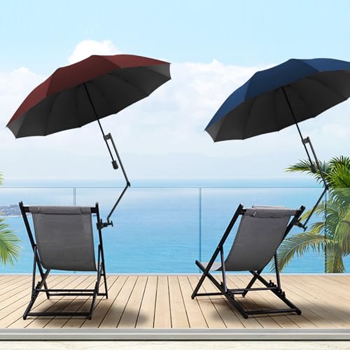XLINGZA UPF 50 Beach Umbrella with Adjustable Universal Clamp - Image 3