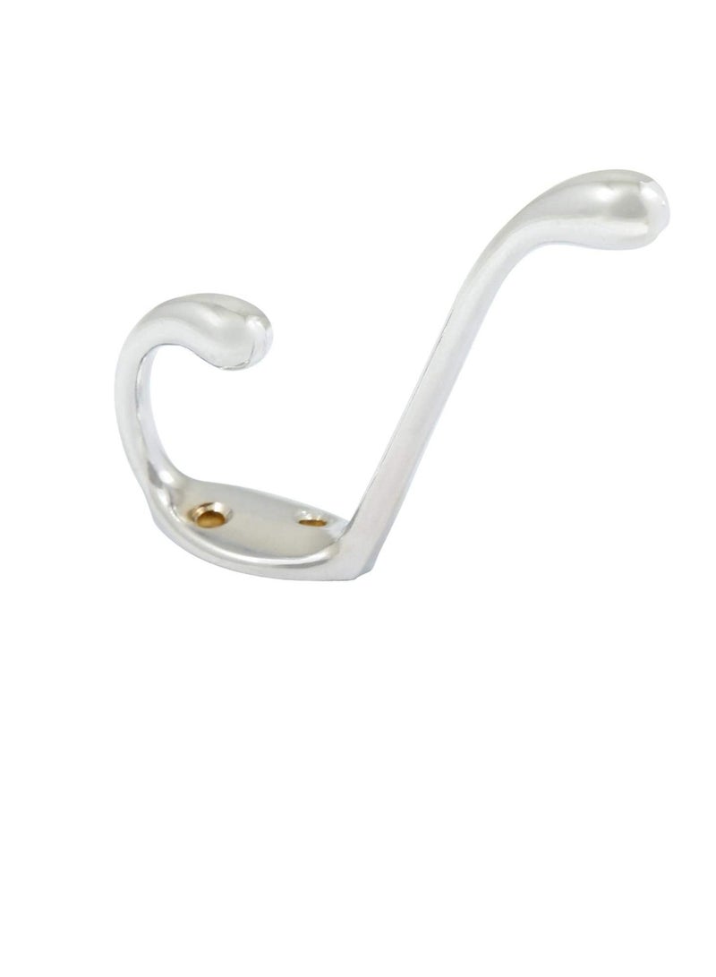 ROBUSTLINE Robustline Metal Wall Hooks For Hanging Strong, Wall Hook For Hanging Plant Bracket, Hanger For Wall, Wall Hook Hangers For Bedroom, Kitchen N Bathroom Hangings- (Silver Color), (6 Cm)  - Image 2