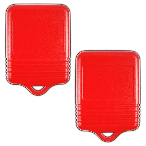 KeylessOption Key Fob Replacement for 2002 2003 2004 2005 2006 2007 2008 2009 2010 2011 2012 2013 2014 2015 2016 Ford F150 Explorer Ranger Mustang Lincoln Mazda Mercury Remote, 3-Button Red 2-Pack - Image 2
