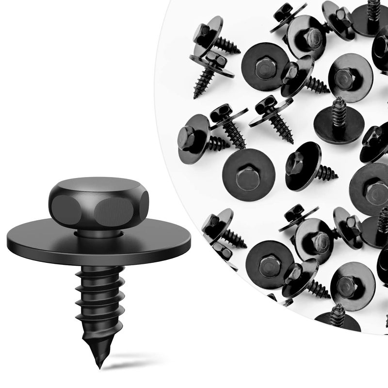 GOOACC 25Pcs Hex Head Sems Screws M48161 x 16mm Engine Shields Splash Guard Bumper Cover Replacement for BMW 128i 135i 228i 228iX 230i for OEMBMW 07147129160