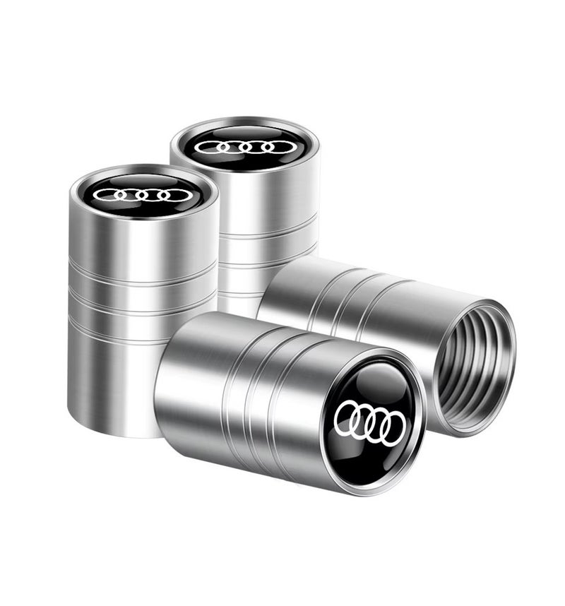 Car Wheel Tire Air Valve Cap 4pcs Caps Stem Covers Accessories Fit for Audi A4,A5,A6,A8,Q3,Q7 all other Models - Image 1