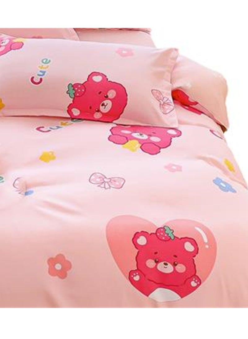 4pcs bedding set 2 pillowcases 1 quilt cover 1 bed sheet four-piece set with creative and fashionable styling - Image 2