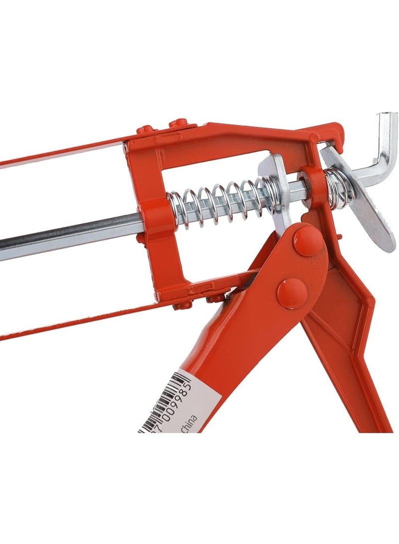 A strong and durable orange silicone glue gun with a comfortable grip and practical, easy-to-use design for precise adhesive application. - Image 3