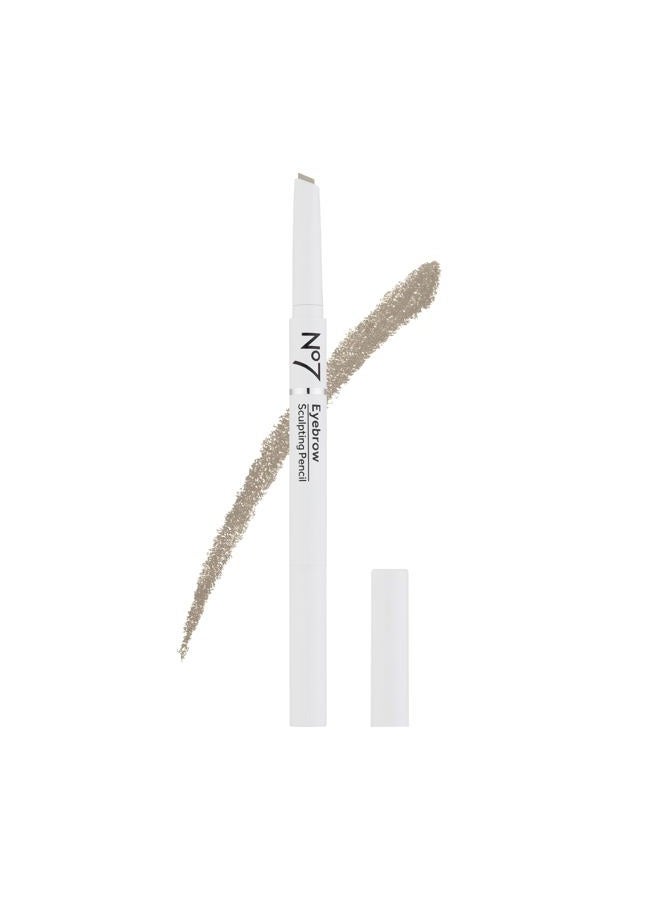 No7 Beautifully Brows Sculpting Pencil - Blonde - Angled Tip Precision Brow Pencil with Brush Tip to Comb and Style Brows (0.2g) - Image 1