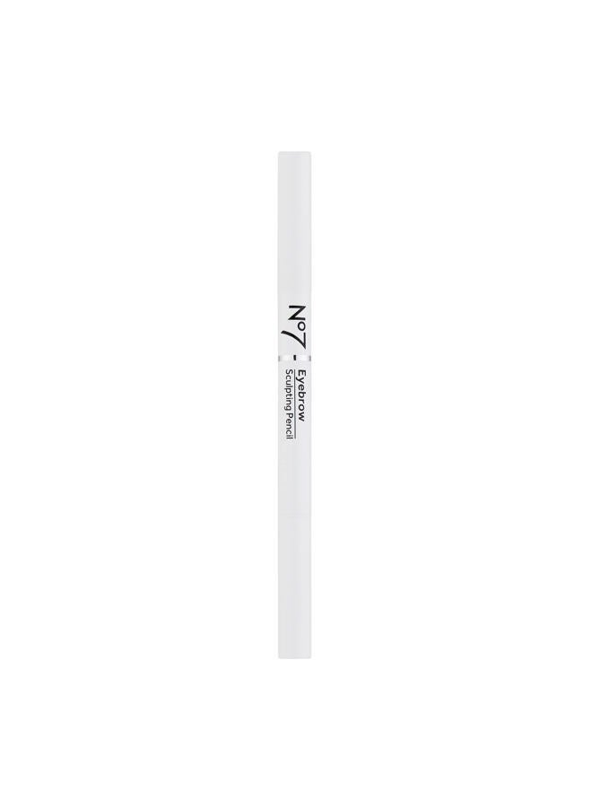 No7 Beautifully Brows Sculpting Pencil - Blonde - Angled Tip Precision Brow Pencil with Brush Tip to Comb and Style Brows (0.2g) - Image 2