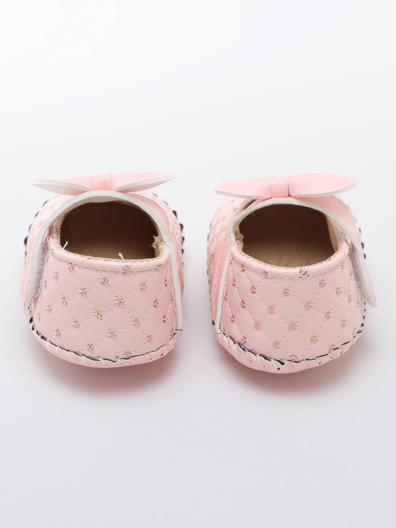 PureSole Baby Girl Soft Sole Infant Shoes – Lightweight, Comfortable Crib Shoes for Toddlers | Non-Slip First Walker Shoes with Secure Fit for Crawling, Cruising & Early Walking (6–12 Months) - Image 4