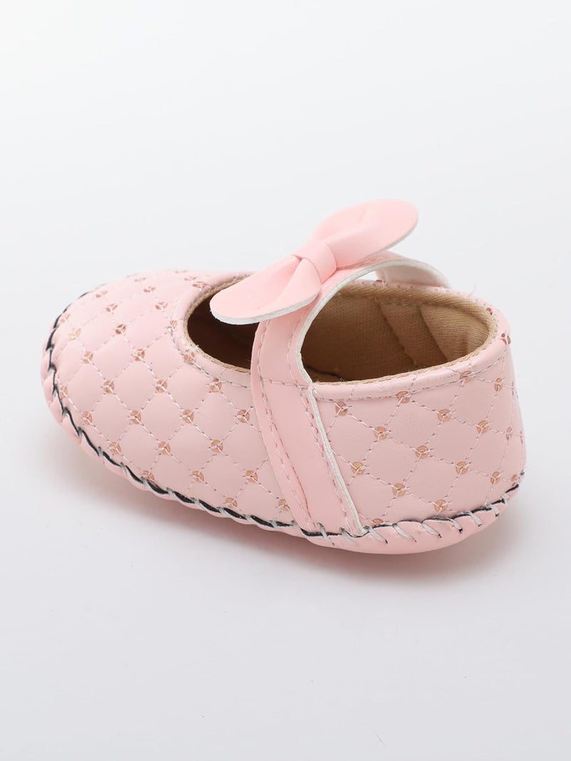 PureSole Baby Girl Soft Sole Infant Shoes – Lightweight, Comfortable Crib Shoes for Toddlers | Non-Slip First Walker Shoes with Secure Fit for Crawling, Cruising & Early Walking (6–12 Months) - Image 2
