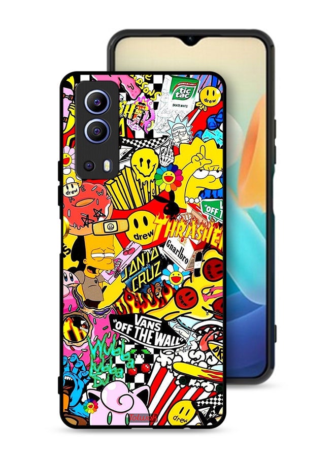 Tolwak Vivo Y72 5G Protective Case Cover Off The Wall - Image 1