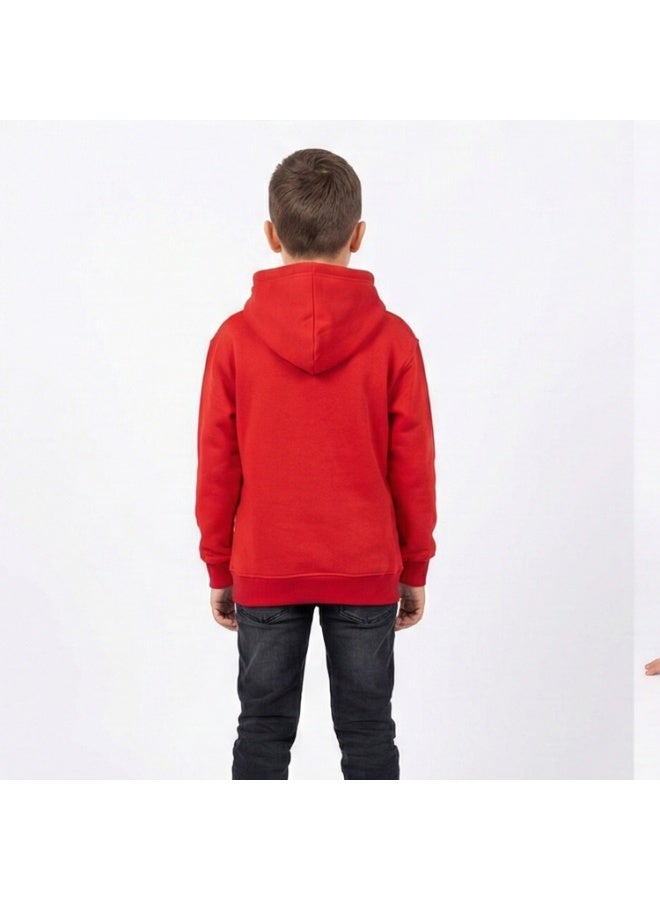 Caesar Milton boys' winter hoodie with prints on the chest - Image 2