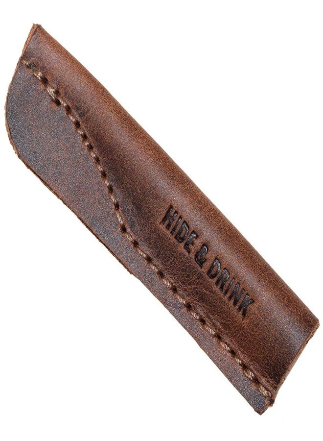 Hide & Drink, Set of 6 Pencil Caps, Pencil Lead Protectors, Classy Covers, Office Essentials, Accessories, Full Grain Leather, Handmade, Bourbon Brown - Image 2
