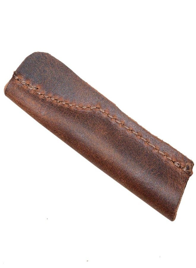 Hide & Drink, Set of 6 Pencil Caps, Pencil Lead Protectors, Classy Covers, Office Essentials, Accessories, Full Grain Leather, Handmade, Bourbon Brown - Image 4