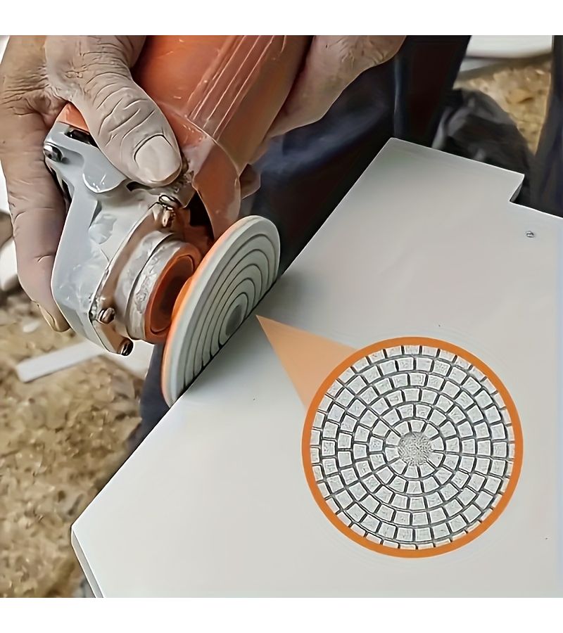2pcs 3 In 1 Diamond Grinding Wheel For Tile Angle Polishing - Image 3