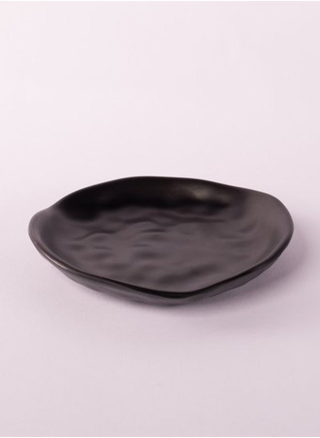 Bright Designs - Melamine Matt Side Plate 
Set of 6 (16cm) Black - Image 1