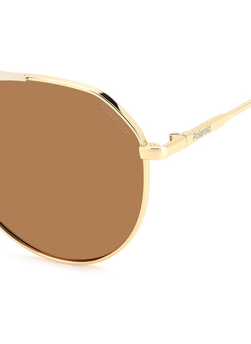 Polaroid Unisex Polarized Pilot Sunglasses - Pld 6211/S/X White Millimeter - Lens Size: 57 Mm  - Image 5