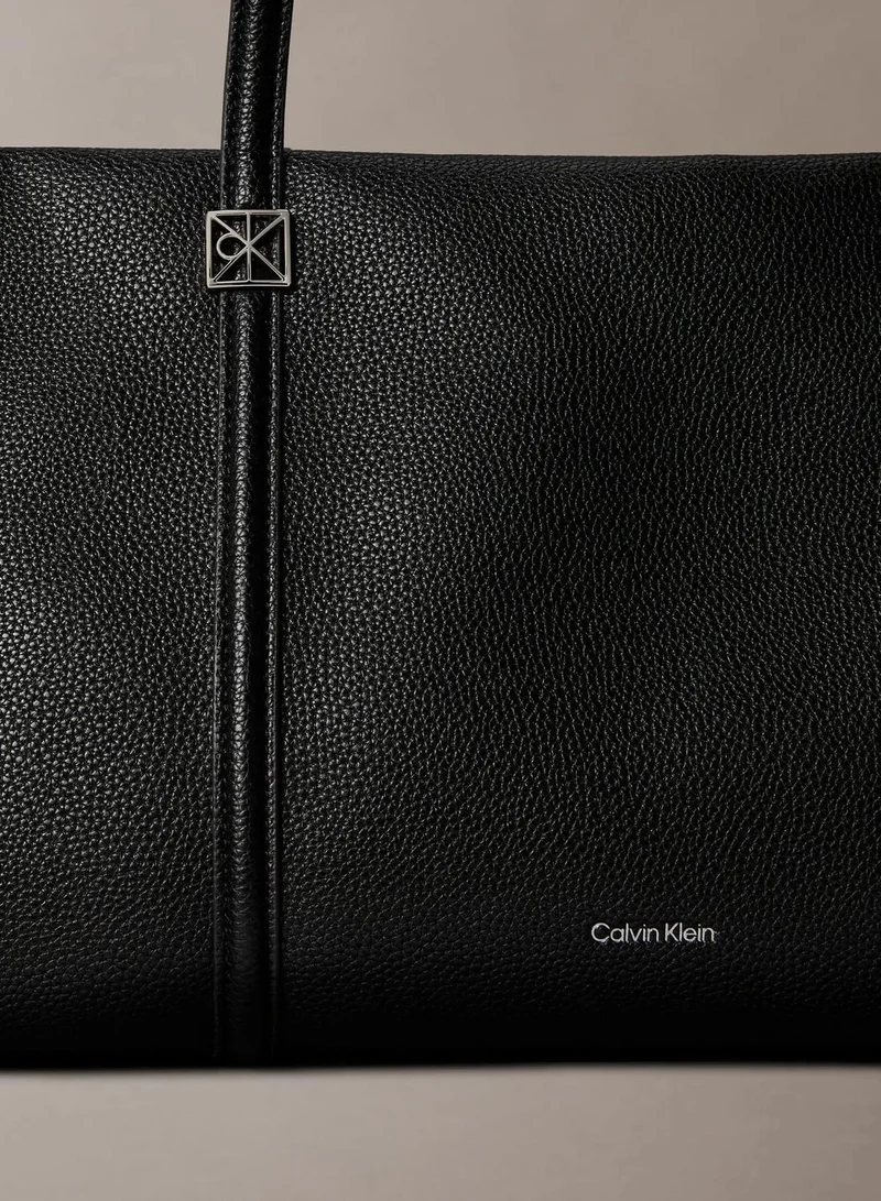 Calvin Klein Black Pebble Grain Tote Bag for Women | Best Price UAE