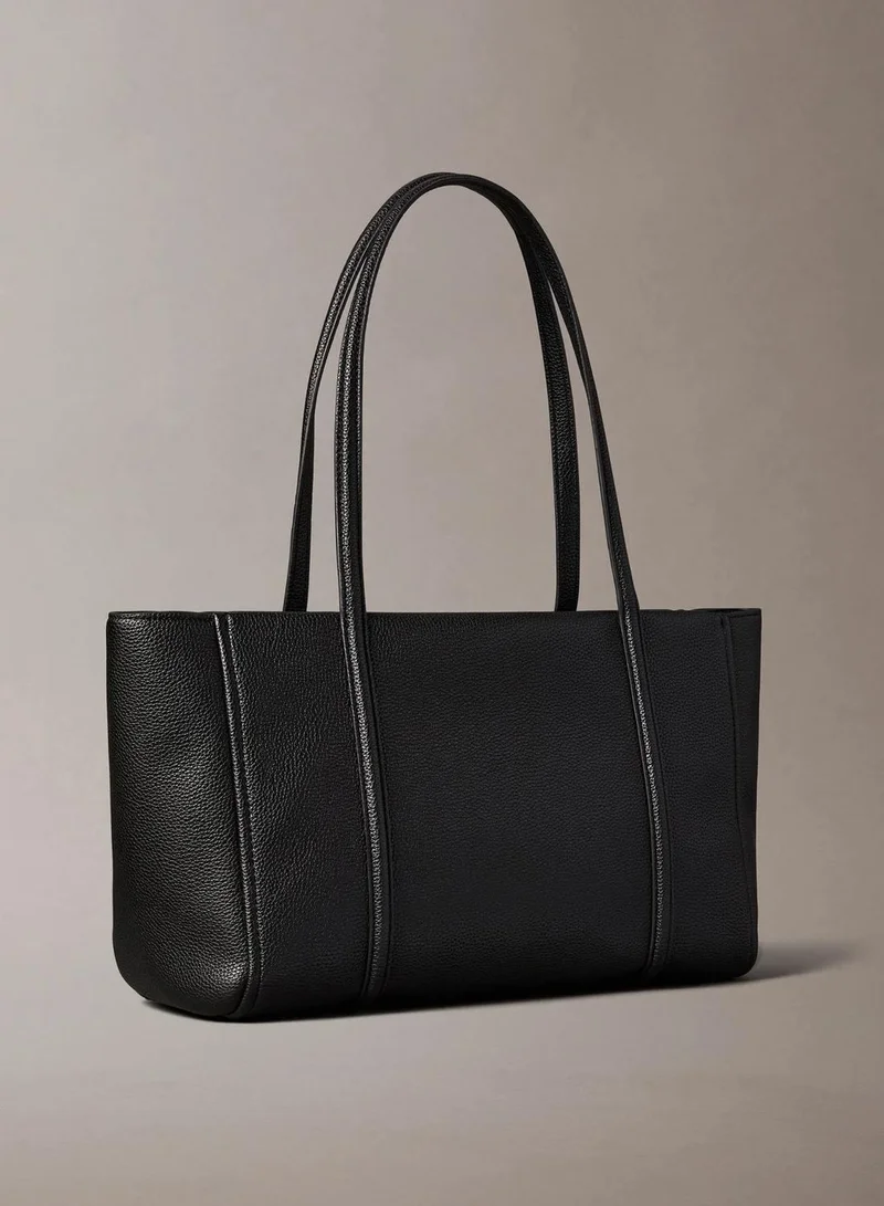 Calvin Klein Black Pebble Grain Tote Bag for Women | Best Price UAE