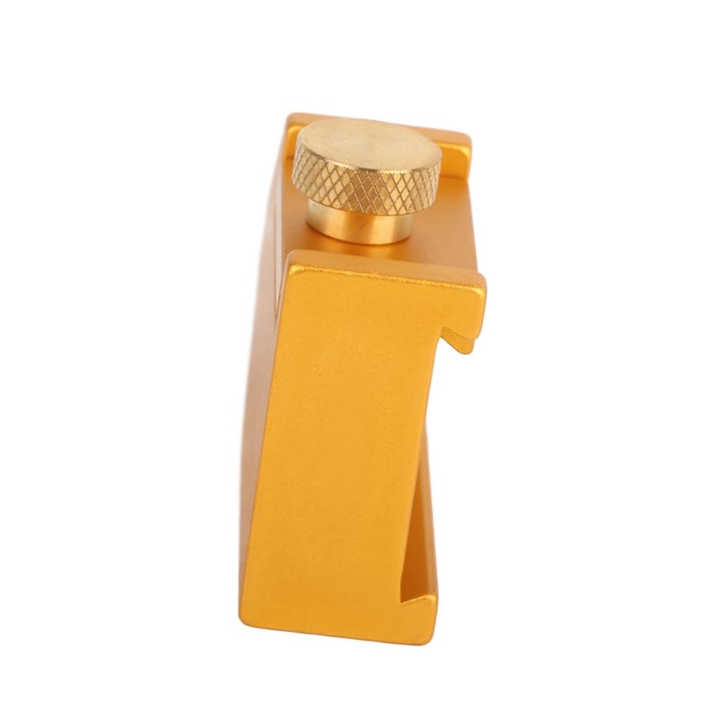Aluminum Alloy 45 Degrees Angle Line Caliber Ruler Locator, Woodworking Ruler Block Gauge, Precision Woodwork Marking Tool with Elastic Adjustable Block, for Steel Ruler from 30mm - Image 3