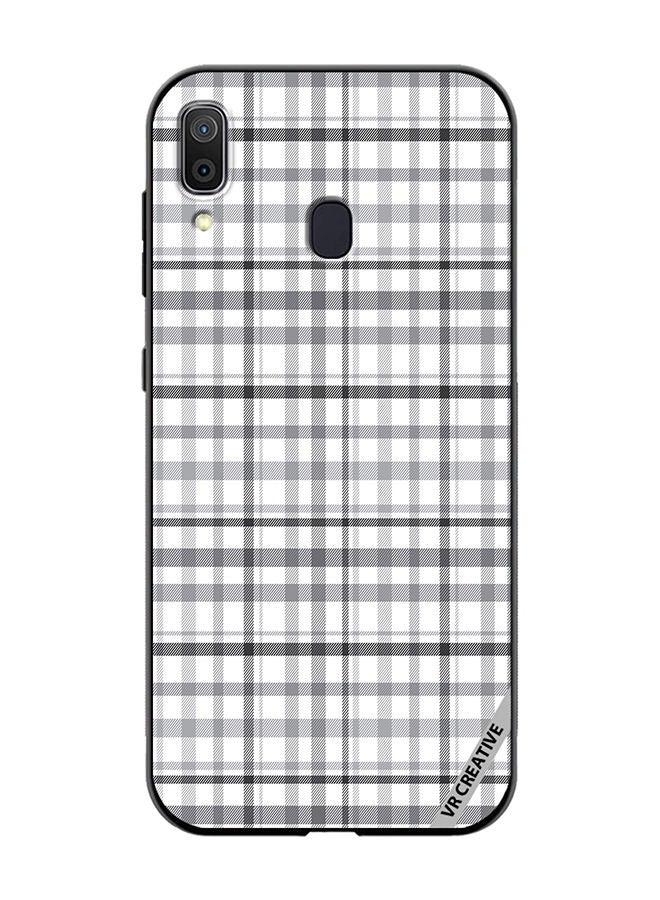 VR CREATIVE Protective Case Cover For Samsung Galaxy A30 Checks Design Multicolour - Image 1