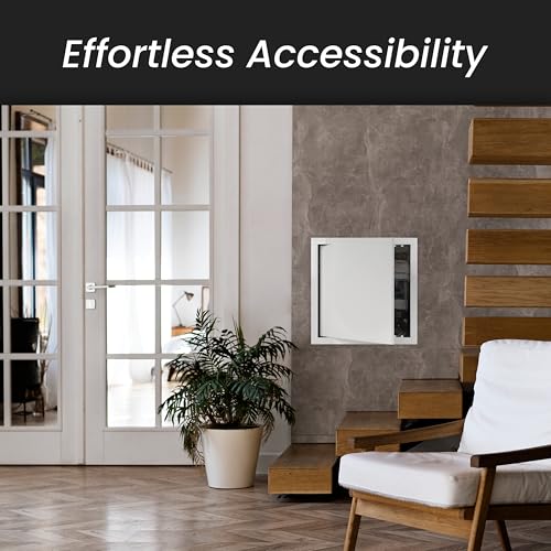 Repa Market 8 x 10 Inch Wall Access Panel for Drywall – White ABS Plastic Wall Hole Cover Plate/Plumbing Access Panel for Drywall & Ceiling/Cover Plates with Latch – Durable Service Hatch - Image 4