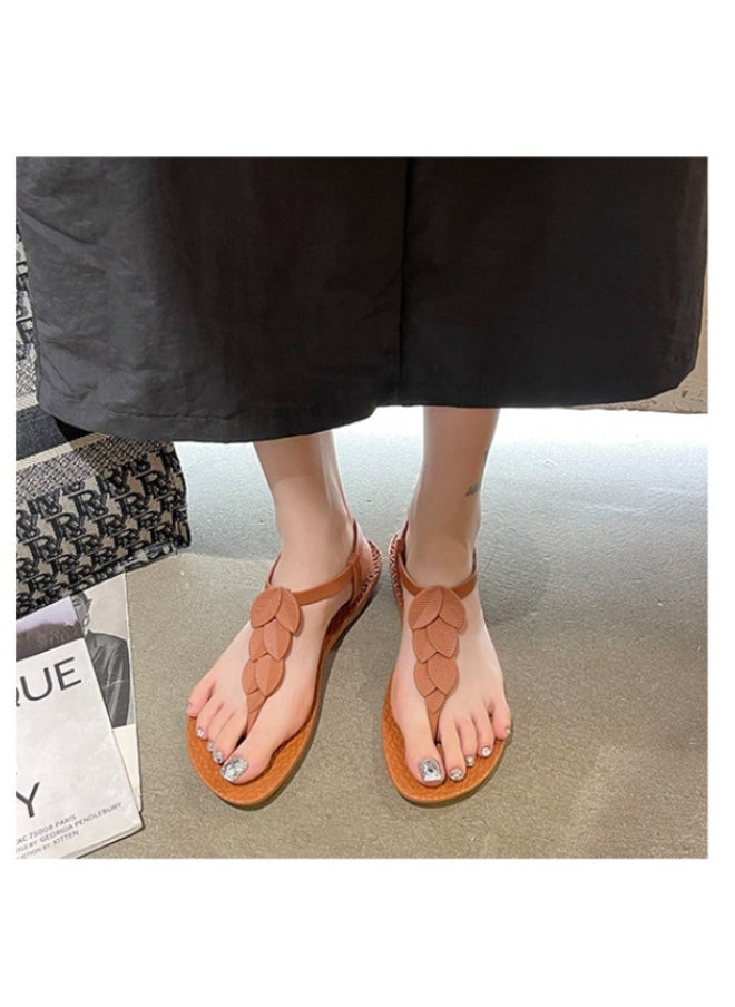 NIBEMINENT Summer The  Ladies Flip-Flops for Leisure Holiday Beach Toe-Clip  Slippers for Women Designer Shoes Slippers  - Image 4