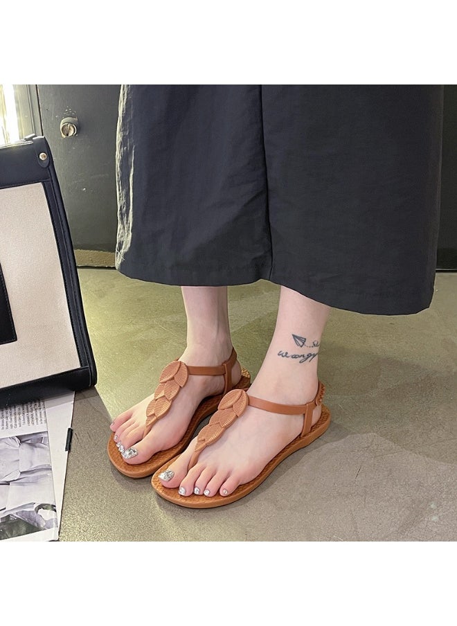 NIBEMINENT Summer The  Ladies Flip-Flops for Leisure Holiday Beach Toe-Clip  Slippers for Women Designer Shoes Slippers  - Image 2